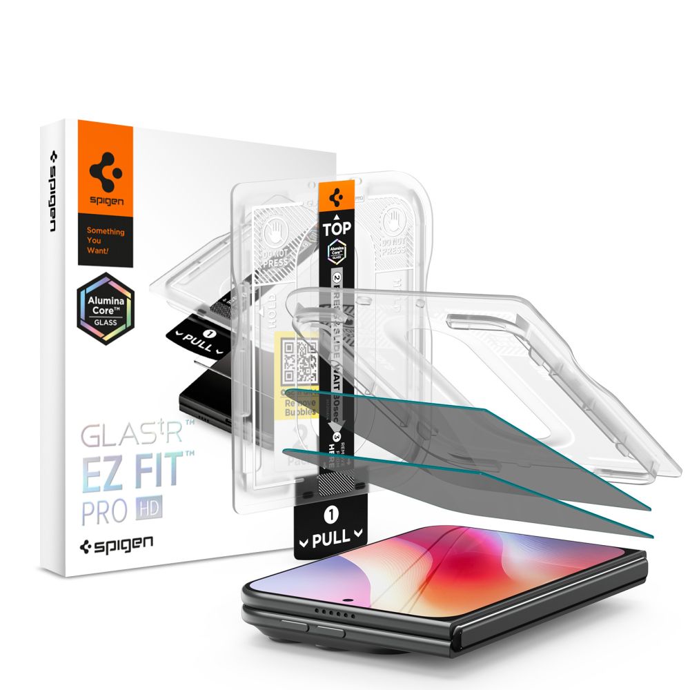 Spigen iPhone Duo - Αντιχαρακτικό Γυαλί Οθόνης 10H - Glas.tR EZ Fit Pro AC HD - 2 Τεμάχια - Privacy