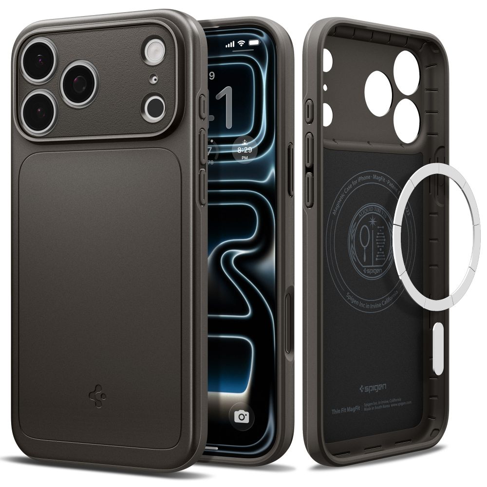 Spigen iPhone 18 Pro Max / iPhone 17 Pro Max - Σκληρή Θήκη με MagSafe - Thin Fit Mag - Gunmetal