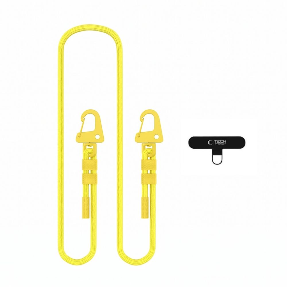 Tech-Protect Universal Λουράκι για Θήκη Κινητού - C5SD Rope CrossBody Strap - Yellow