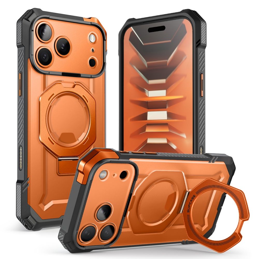 Supcase iPhone 18 Pro / iPhone 17 Pro - Σκληρή Θήκη με MagSafe και Stand - UB Grip Mag - Coral