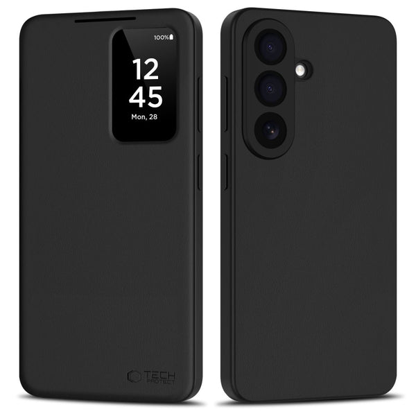 Tech - Protect Samsung Galaxy A37 5G - Θήκη Βιβλίο με Θέση για 1 Κάρτα - Smart Wallet - Matte Black