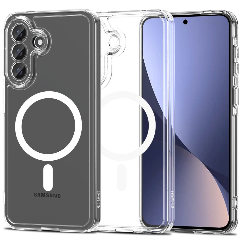 Tech - Protect Samsung Galaxy A57 5G - Σκληρή Θήκη με Πλαίσιο Σιλικόνης - Flexair Hybrid MagSafe - Clear