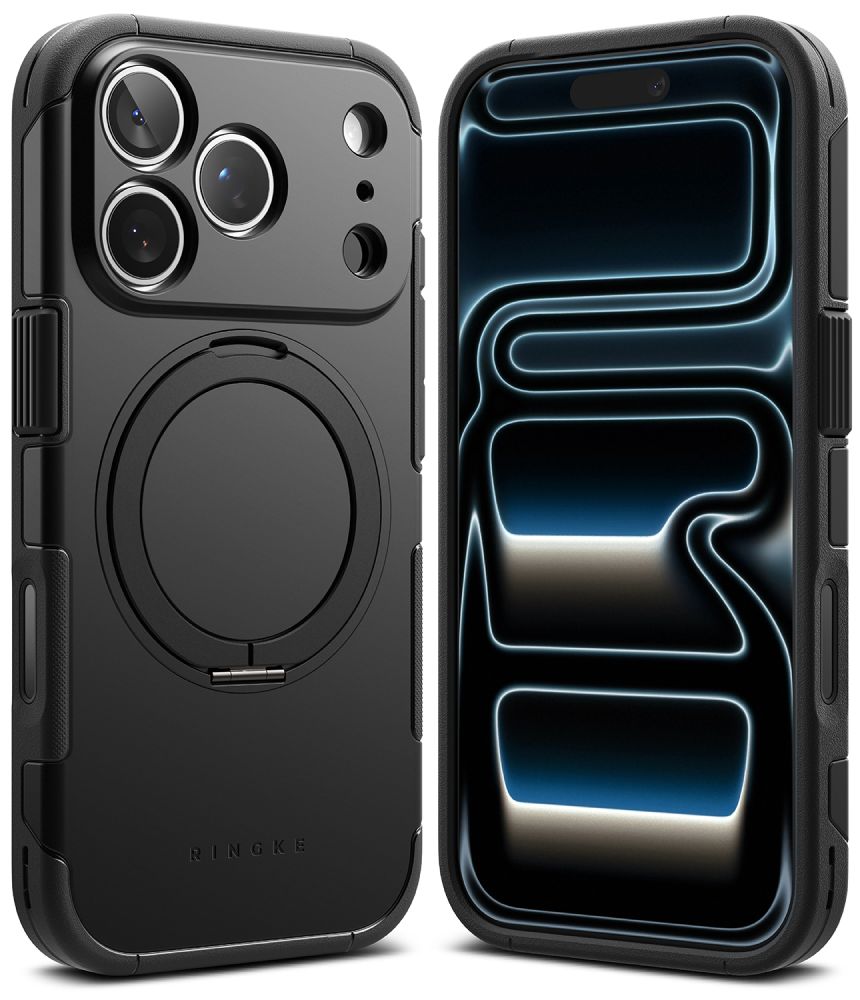 Ringke iPhone 18 Pro / iPhone 17 Pro - Σκληρή Θήκη με Πλαίσιο Σιλικόνης και MagSafe / Σταντ - Alles Magnetic - Black