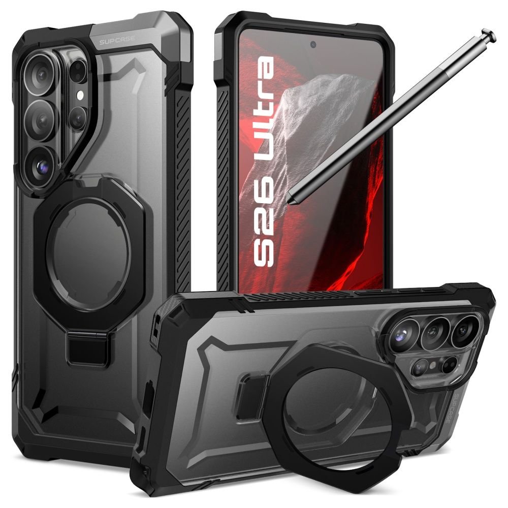 Supcase Samsung Galaxy S26 Ultra - Σκληρή Θήκη με MagSafe και Stand - UB Grip Mag - Black