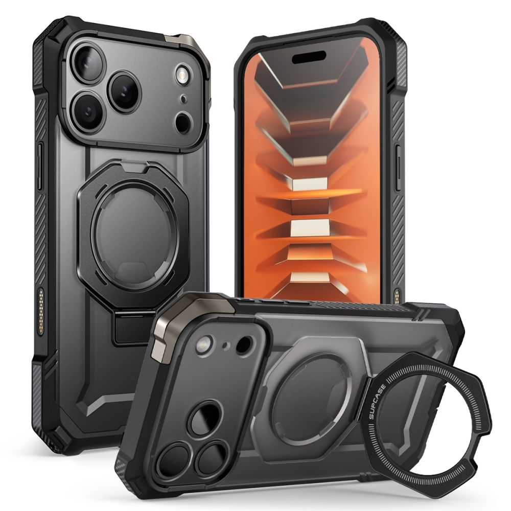 Supcase iPhone 18 Pro Max / iPhone 17 Pro Max - Σκληρή Θήκη με MagSafe και Stand - UB Grip Mag - Black