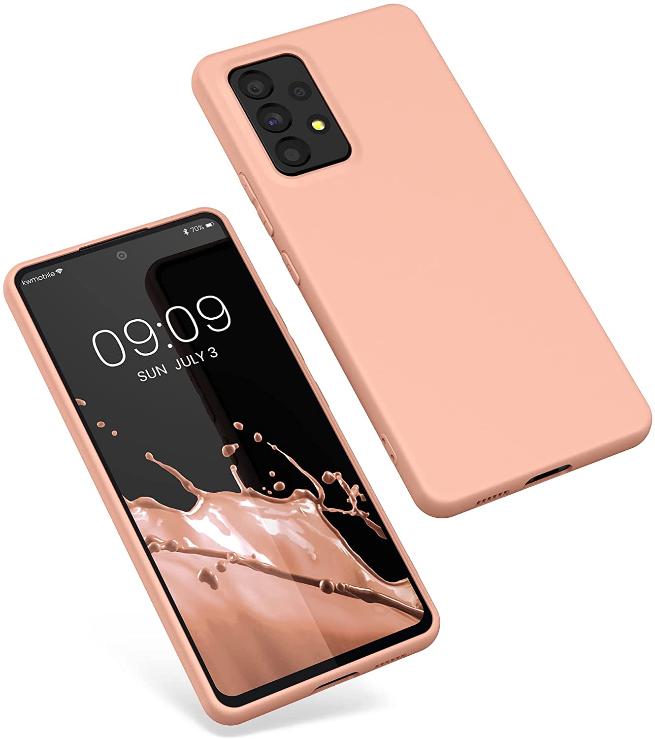 KW Samsung Galaxy A53 5G Θήκη Σιλικόνης TPU - Grapefruit Pink - 57808.199