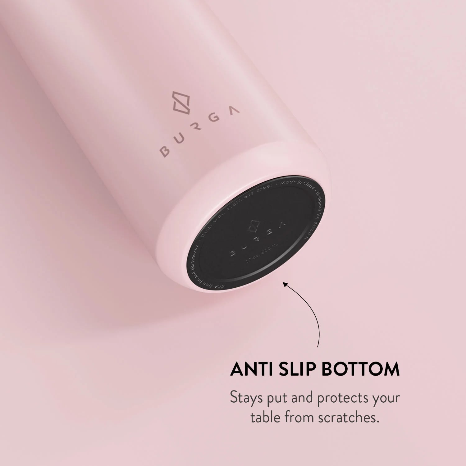 Burga W-BOTTLE Μπουκάλι Θερμός από Ανοξείδωτο Ατσάλι - 500ml - Blush Pink