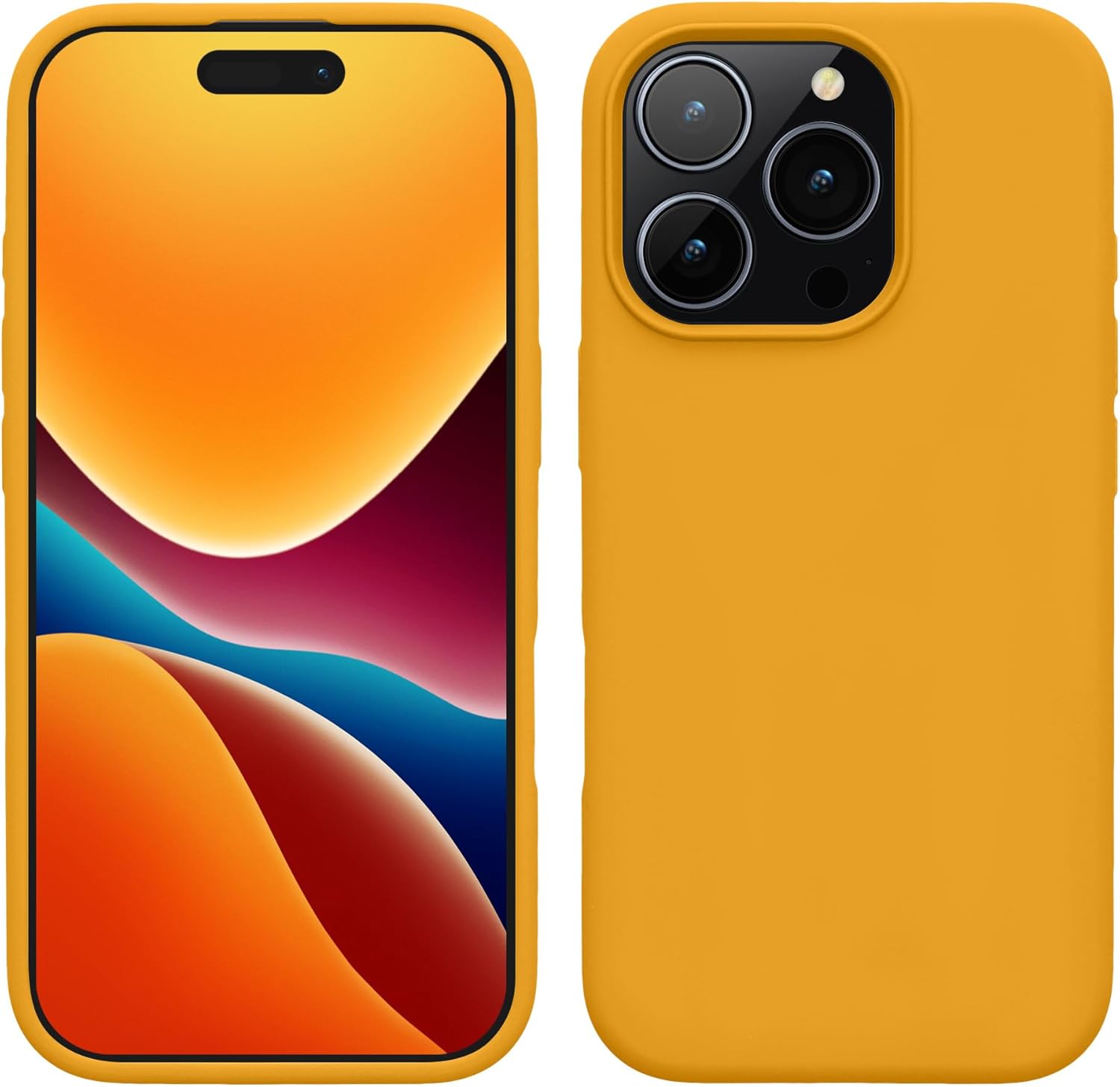 KW iPhone 16 Pro Θήκη Σιλικόνης Rubberized TPU - Mango