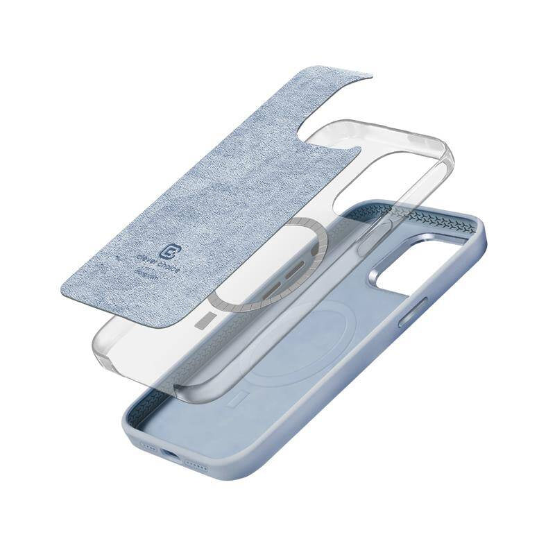 Crong iPhone 15 Plus Color Cover Lux Magnetic - Θήκη Σιλικόνης με MagSafe - Sky Blue