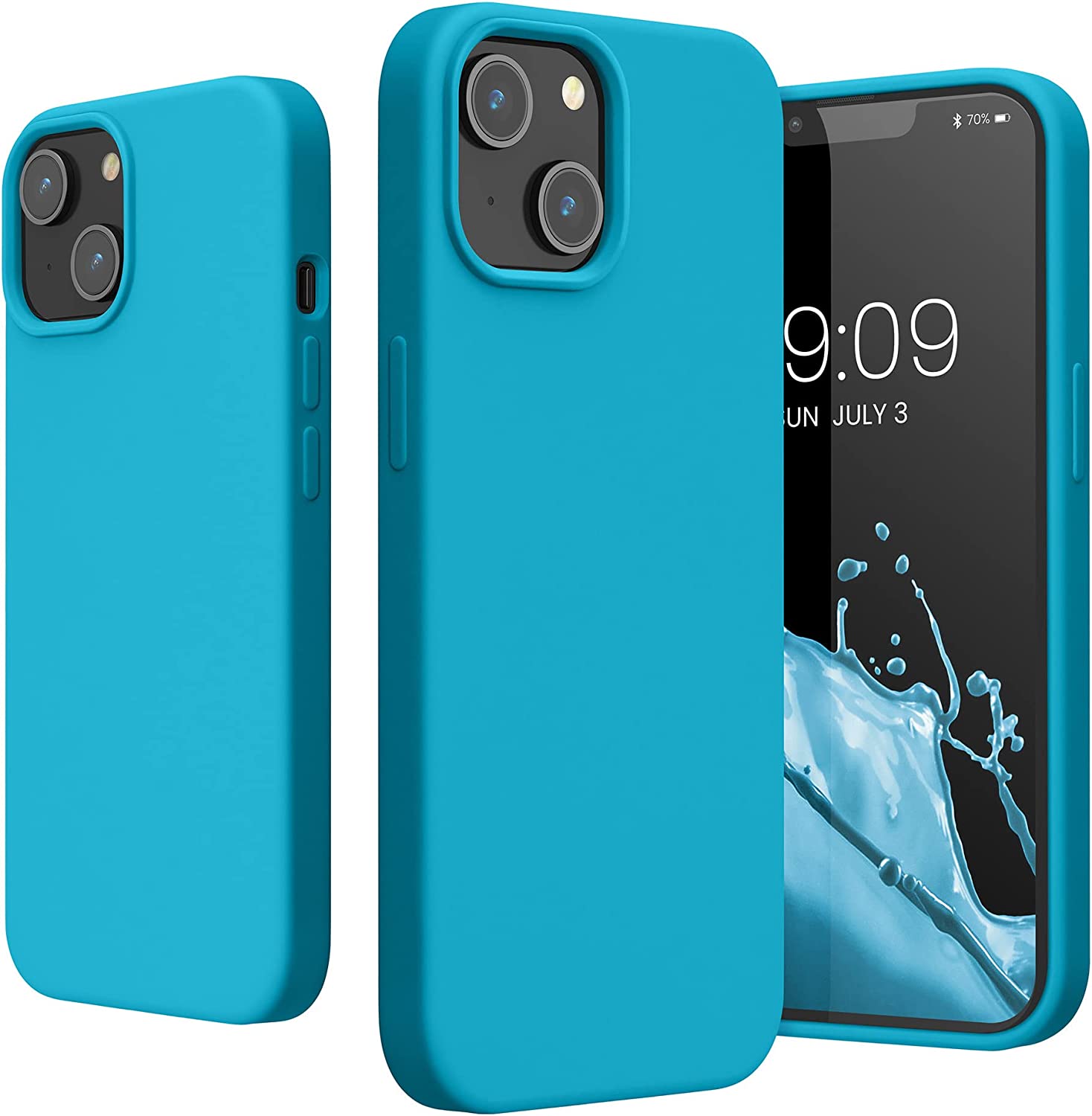 KW iPhone 14 Θήκη Σιλικόνης TPU - Cool Glacier - 59071.205