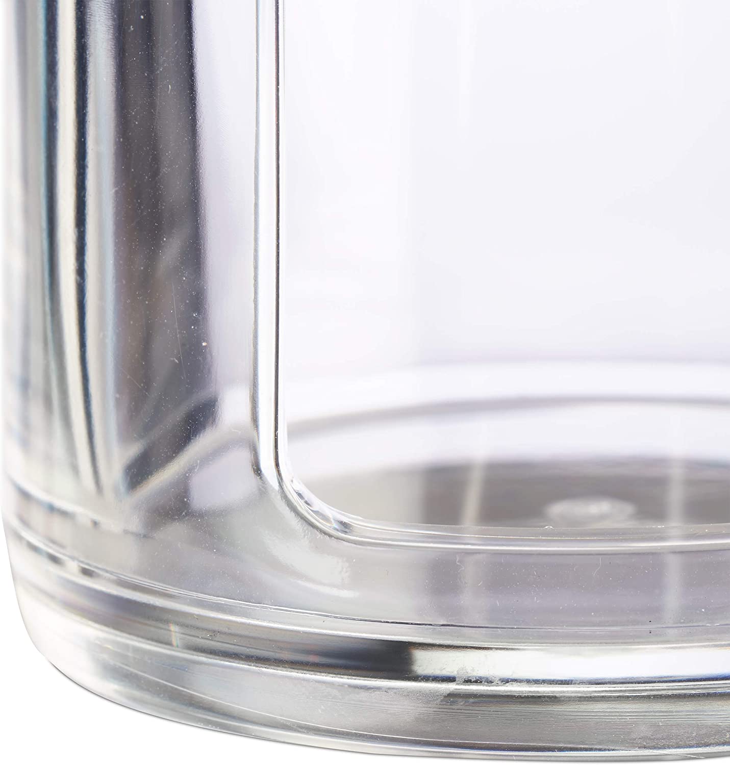 Relaxdays Σετ με 2 Κουτιά Αποθήκευσης για Δίσκους Ντεμακιγιάζ - Clear - 4052025928698