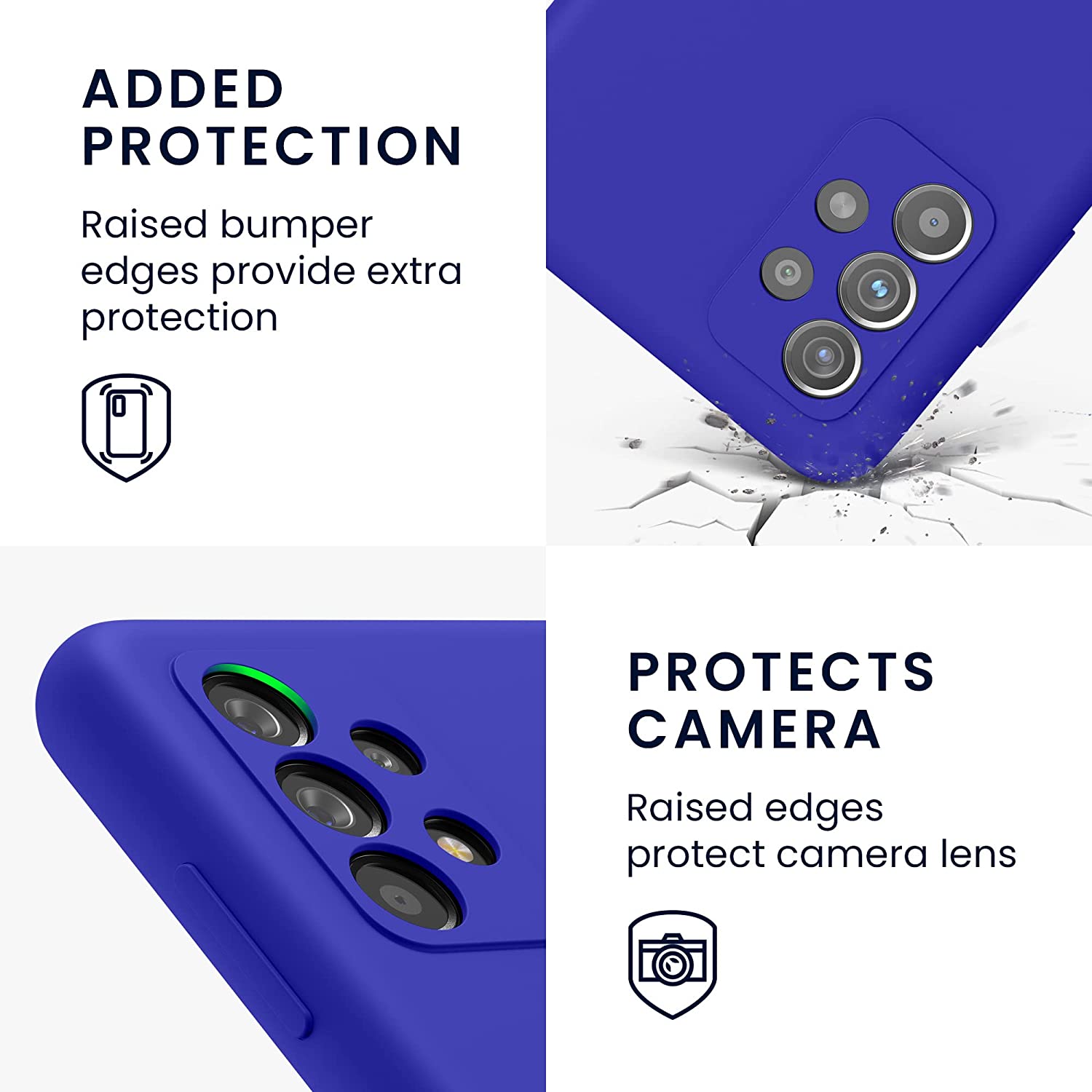KW Samsung Galaxy A52 / A52 5G / A52s 5G Θήκη Σιλικόνης Rubber TPU - Baltic Blue - 54347.134