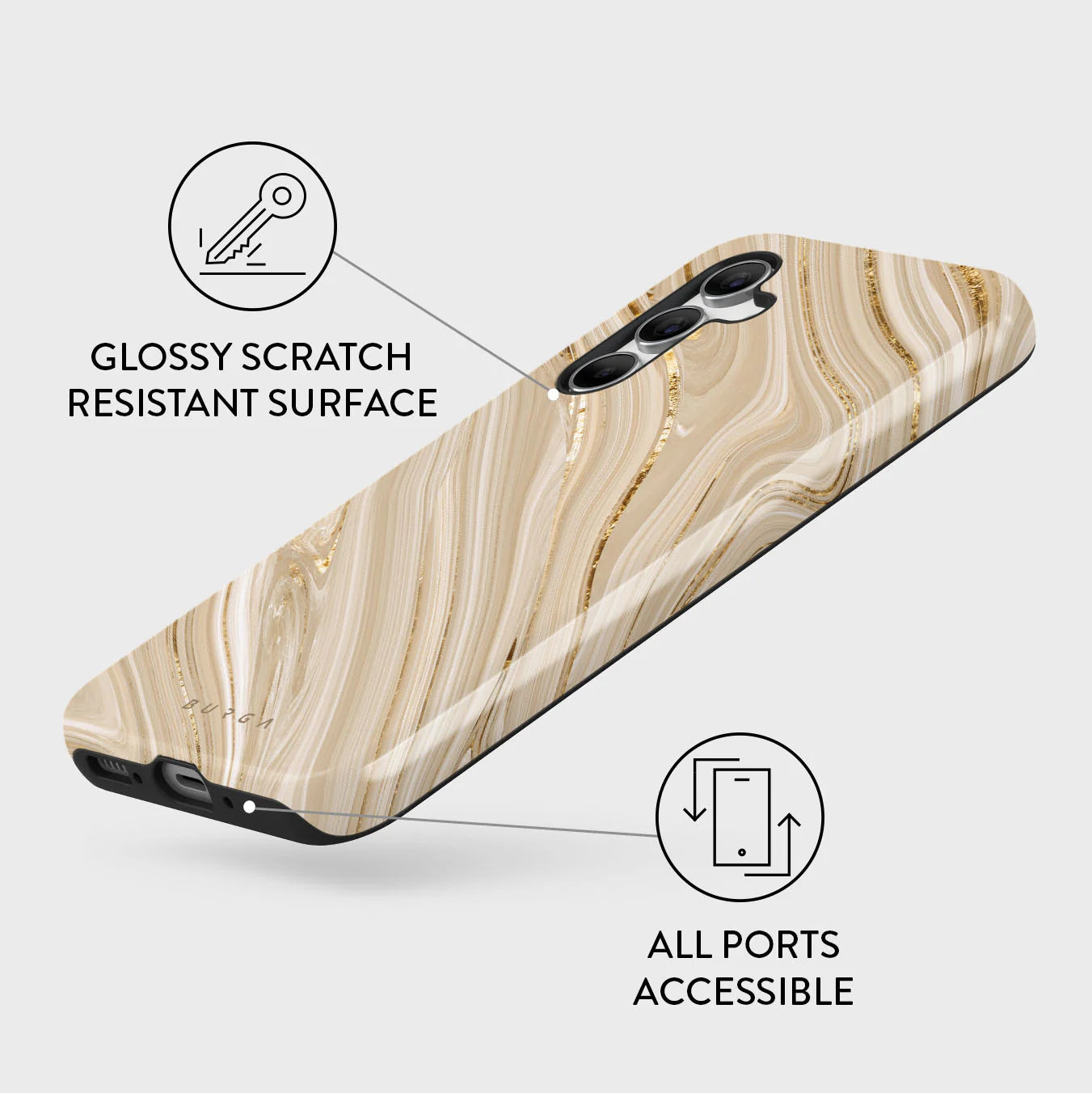 Burga Samsung Galaxy A55 5G Fashion Tough Σκληρή Θήκη - Full Glam