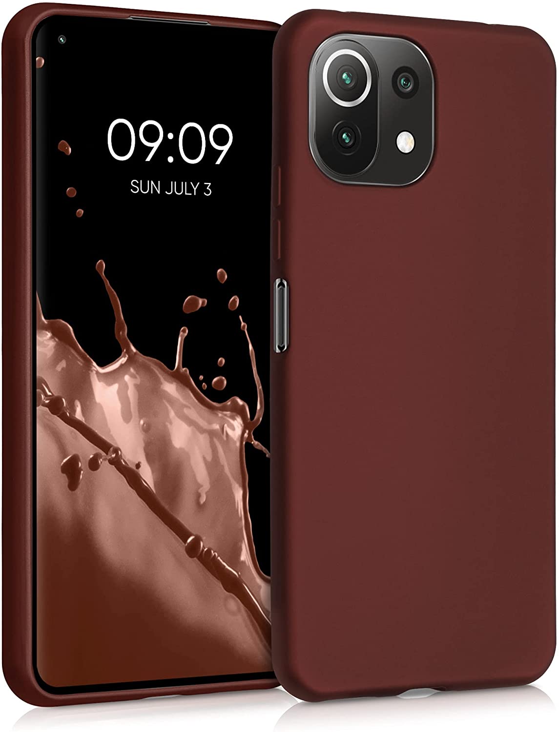 KW Xiaomi Mi 11 Lite / Mi 11 Lite 5G Θήκη Σιλικόνης TPU - Metallic Ruby Red - 54727.178