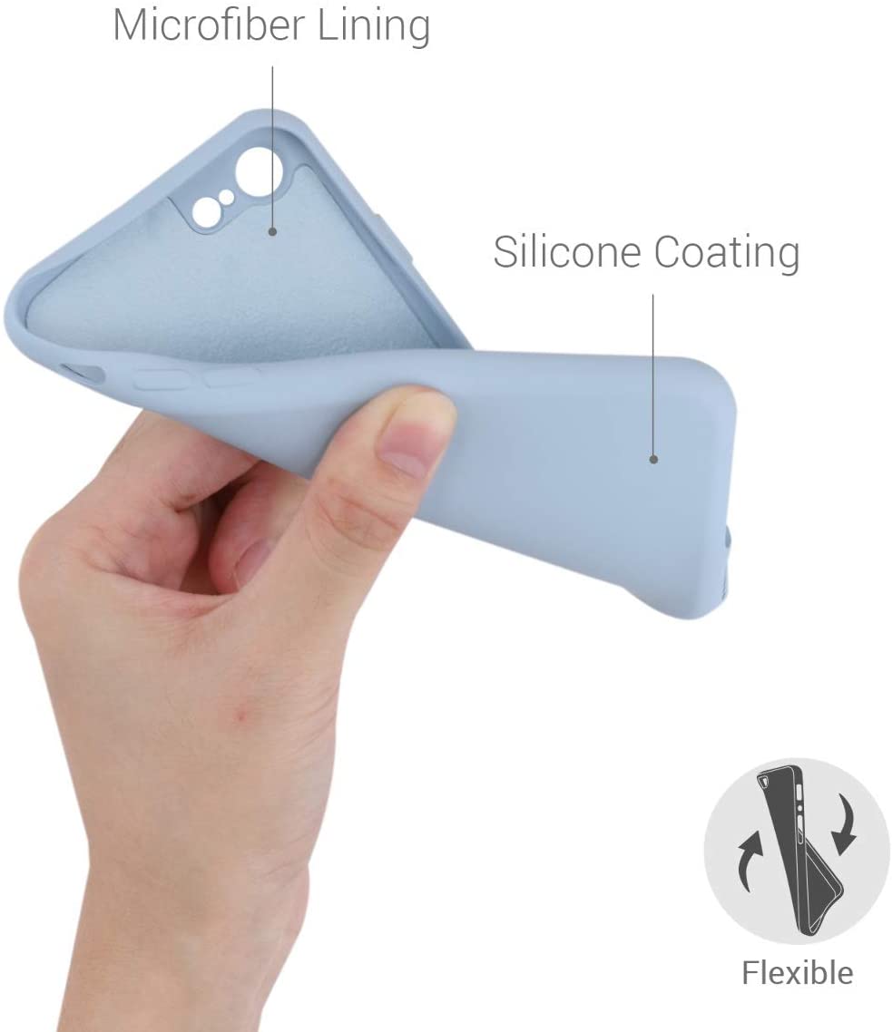 KW iPhone SE 2022 / SE 2020 / 7 / 8 Θήκη Σιλικόνης Rubberized TPU - Light Blue Matte - 49979.58