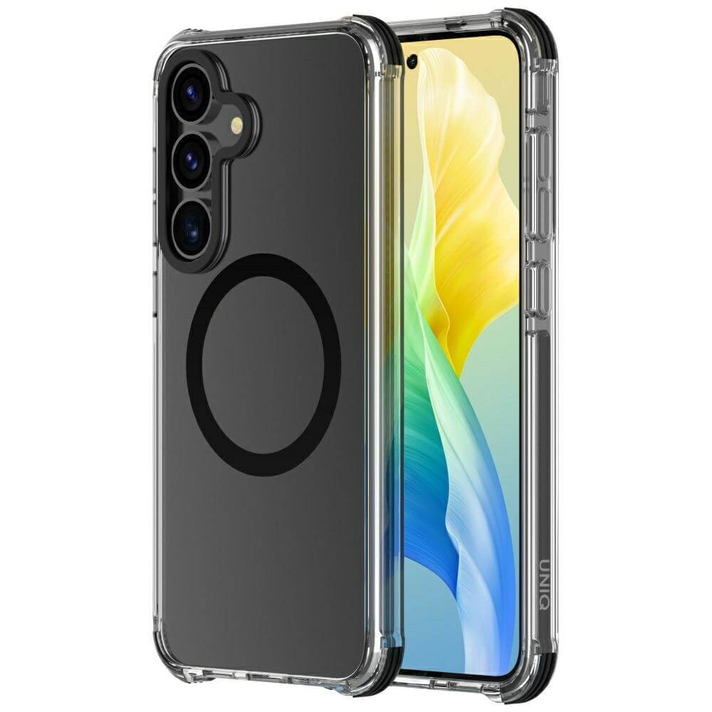 Uniq Samsung Galaxy S25 Plus Combat Magclick Σκληρή Θήκη με Πλαίσιο Σιλικόνης και MagSafe - Black