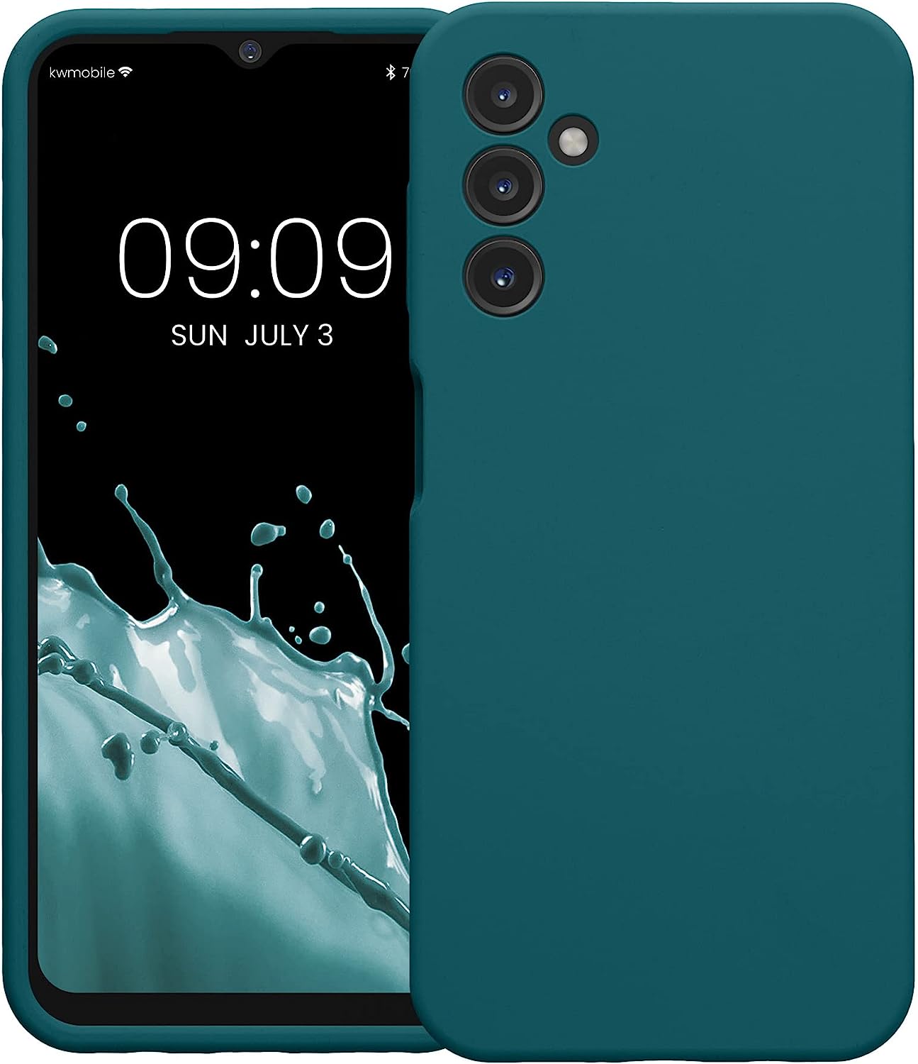KW Samsung Galaxy A14 5G Θήκη Σιλικόνης Rubber TPU - Teal Matte - 60808.57
