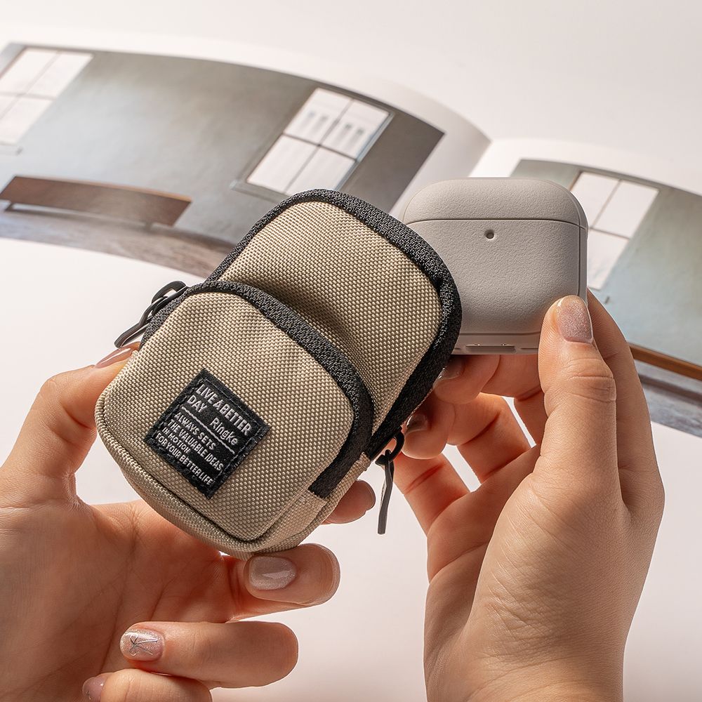 Ringke AirPods 4 Θήκη Σιλικόνης με MagSafe - Onyx Magnetic - Warm Grey