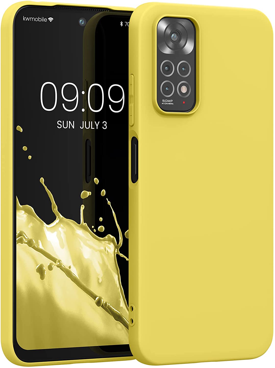 KW Xiaomi Redmi Note 11 / Redmi Note 11S Θήκη Σιλικόνης TPU - Vibrant Yellow - 57368.165