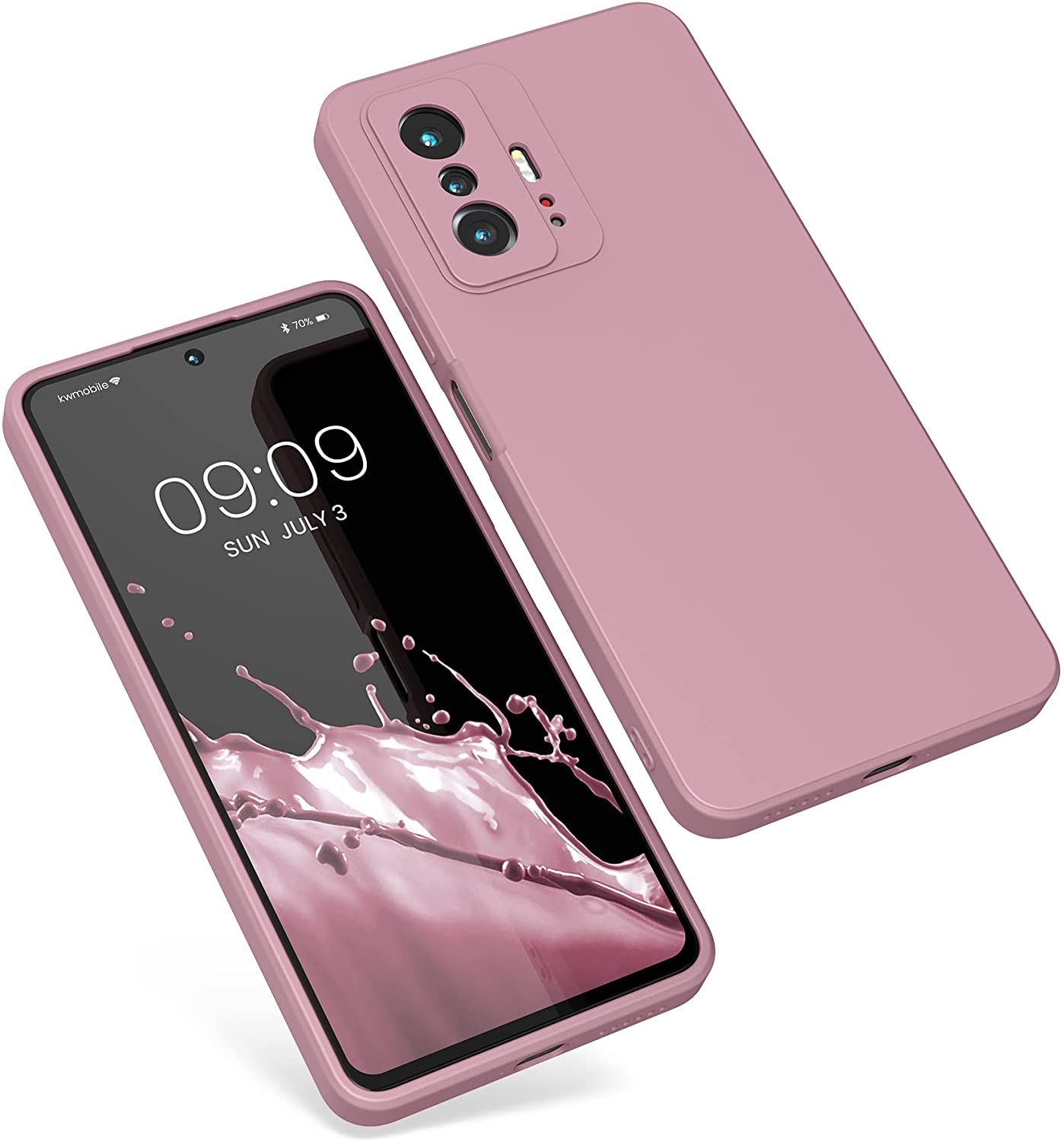 KW Xiaomi 11T / 11T Pro Θήκη Σιλικόνης Rubberized TPU - Winter Rose - 56573.193