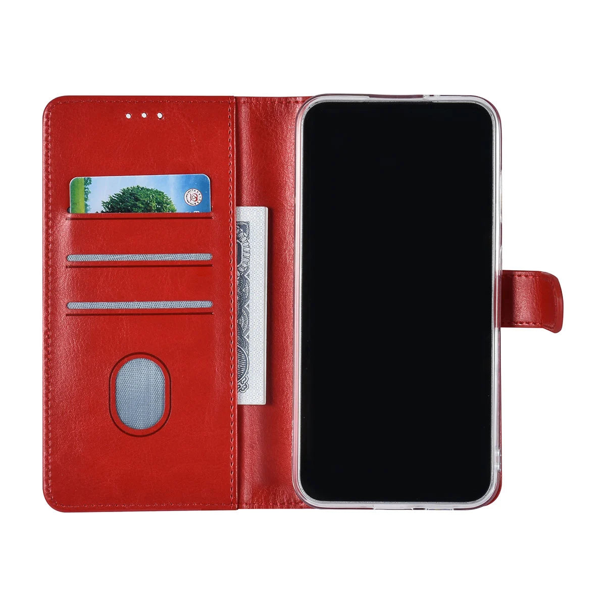 Tuniq Samsung Galaxy S23 FE - Θήκη Πορτοφόλι από Δερματίνη - Κόκκινη