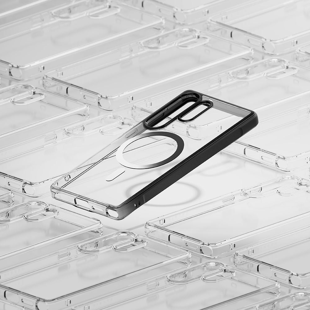 Ringke Samsung Galaxy S25 Ultra Fusion Bold MagSafe Σκληρή Θήκη με Πλαίσιο Σιλικόνης και MagSafe - Black / Διάφανη