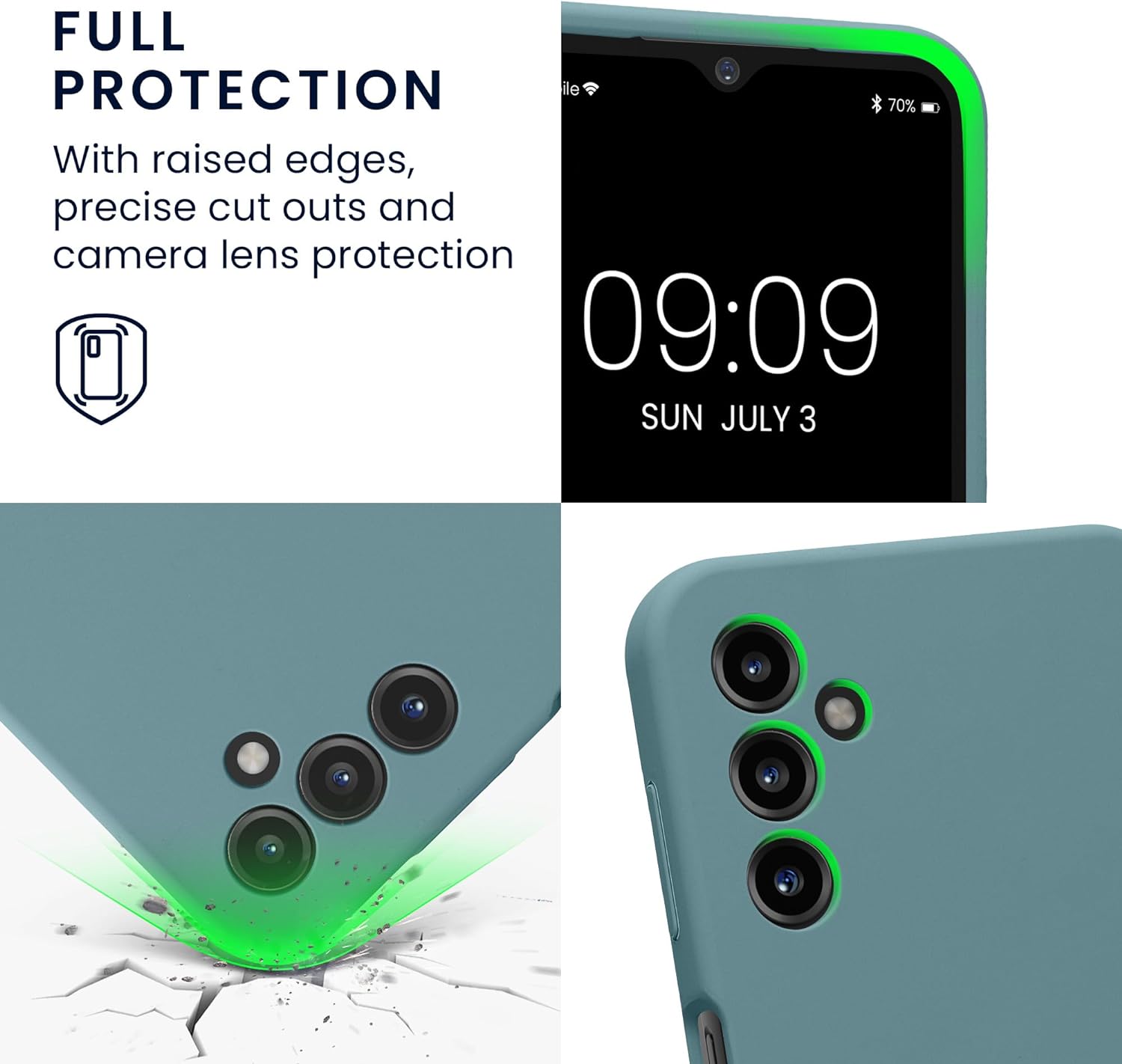 KW Samsung Galaxy A14 5G Θήκη Σιλικόνης Rubberized TPU - Antique Stone