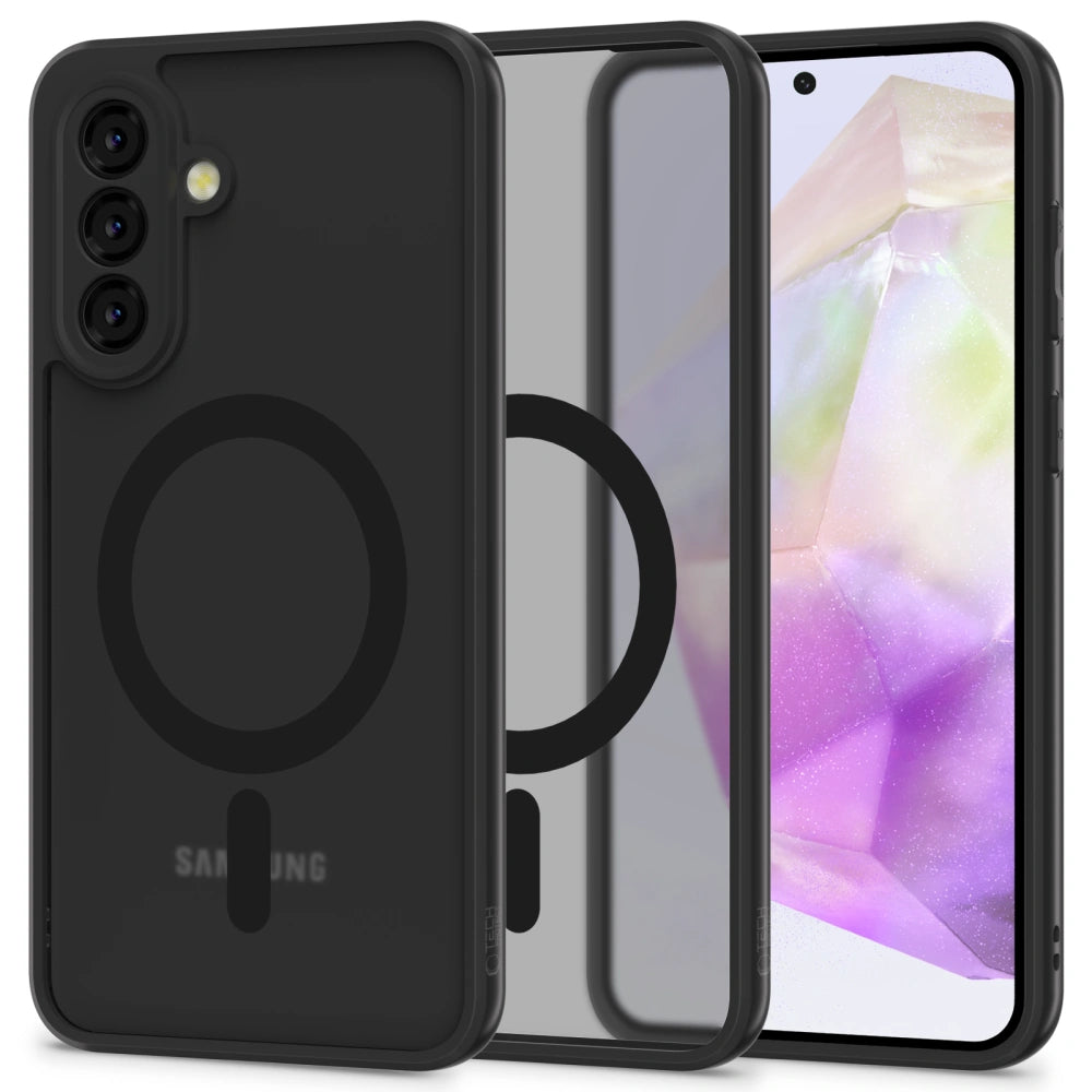 Tech-Protect Samsung Galaxy A36 5G MagMat Σκληρή Θήκη με Πλαίσιο Σιλικόνης και MagSafe - Matte Black