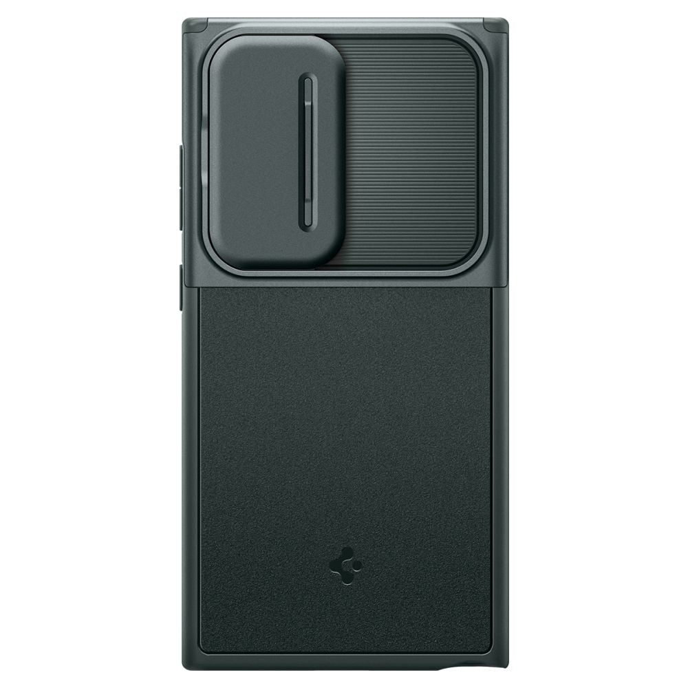Spigen Samsung Galaxy S24 Ultra Optik Armor Θήκη Σιλικόνης με Κάλυμμα για την Κάμερα - Abyss Green