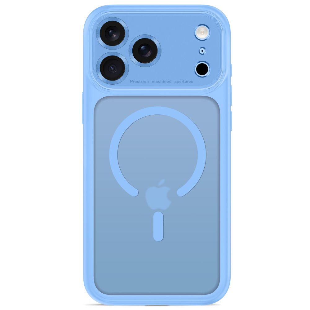 Tech-Protect iPhone 18 Pro / iPhone 17 Pro - Σκληρή Θήκη με Πλαίσιο Σιλικόνης και MagSafe - MagPeak MagSafe CC - Matte Light Blue