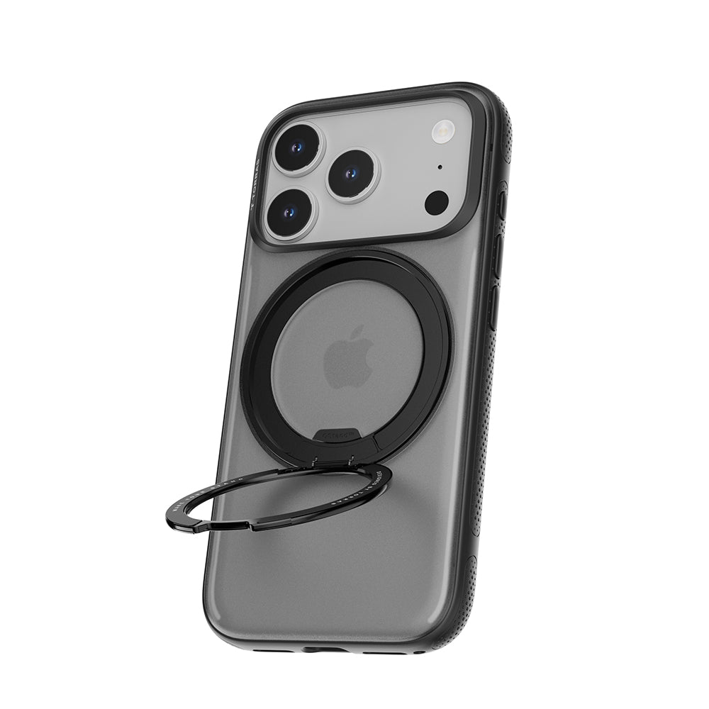 Torras iPhone 17 Pro Max - Σκληρή θήκη με Περιστρεφόμενο Stand / MagSafe - Ostand R Fitness Series - Διάφανη