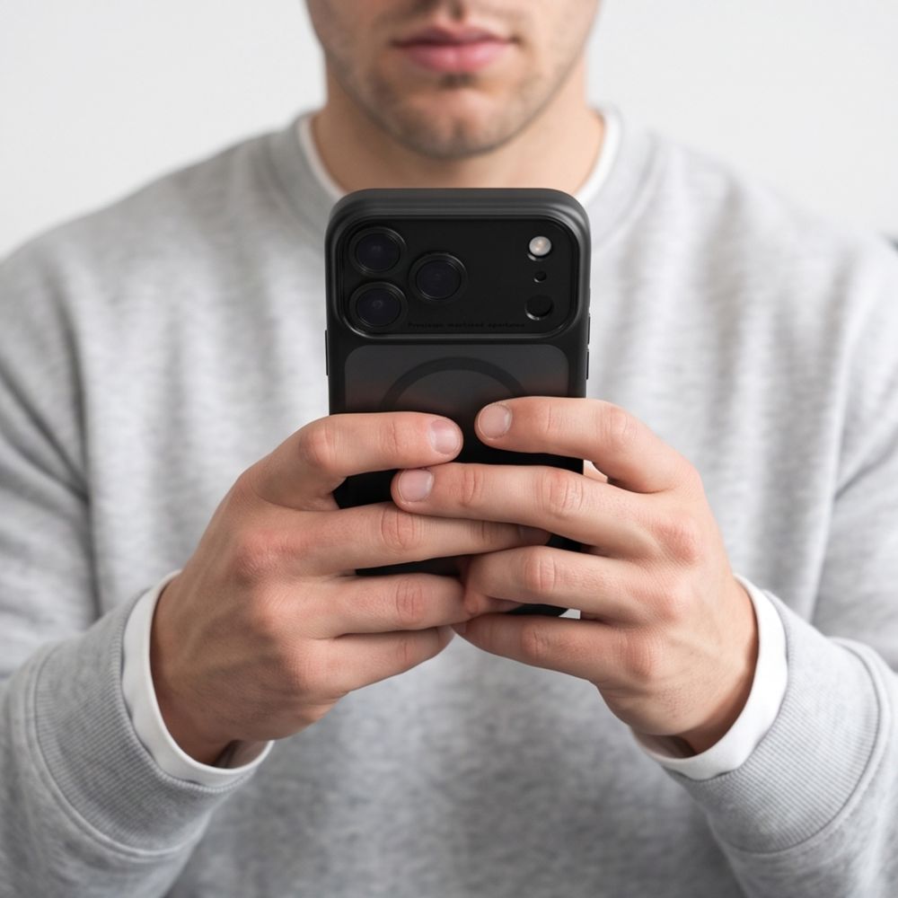 Tech-Protect iPhone 18 Pro / iPhone 17 Pro - Σκληρή Θήκη με Πλαίσιο Σιλικόνης και MagSafe - MagPeak MagSafe CC - Matte Black