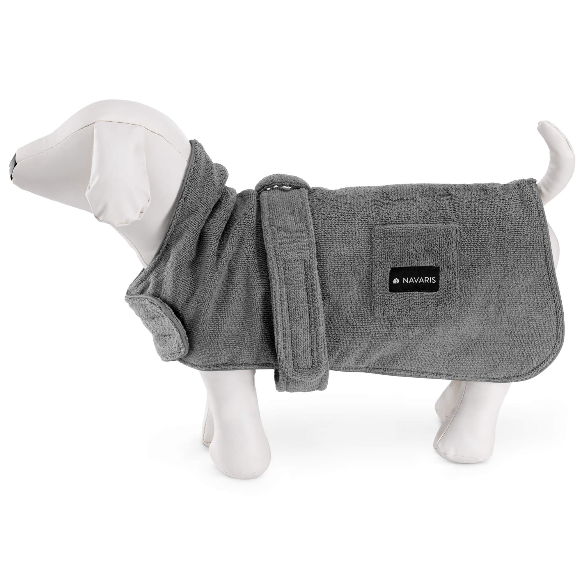 Navaris Μπουρνούζι Σκύλου - L - Grey - 56089.22.3