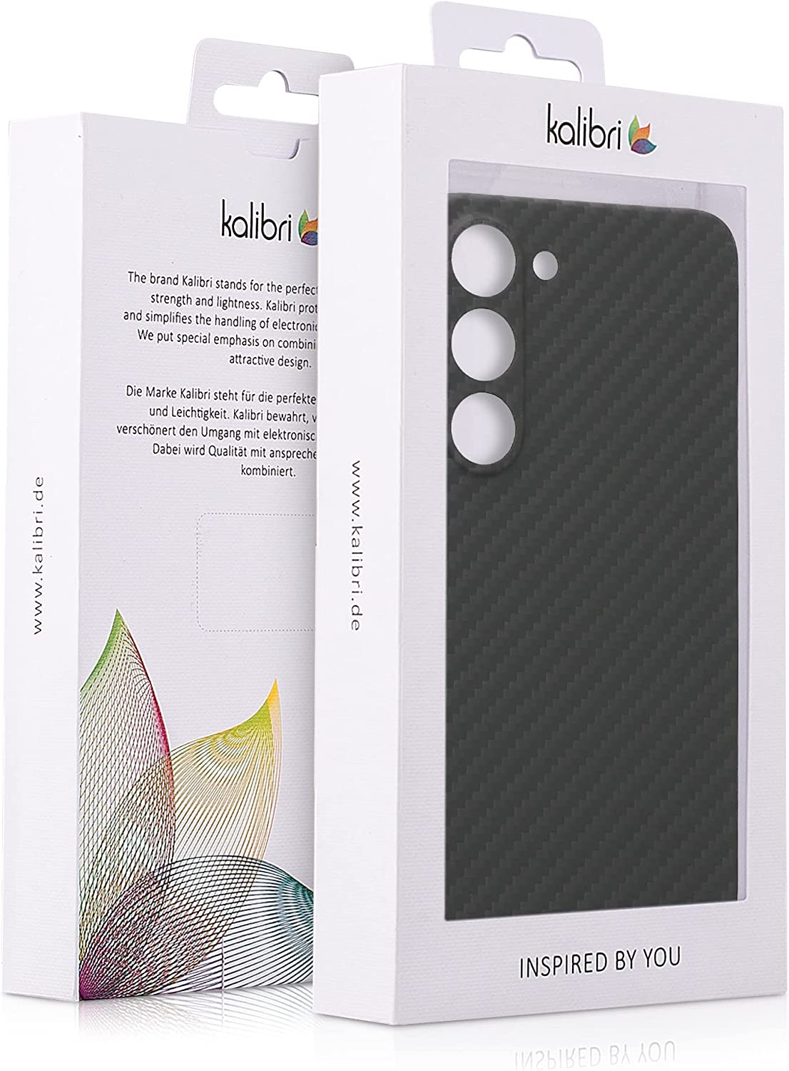 Kalibri Samsung Galaxy S23 Σκληρή Θήκη Aramid Fiber με Πλαίσιο Σιλικόνης - Black Matte - 60350.47