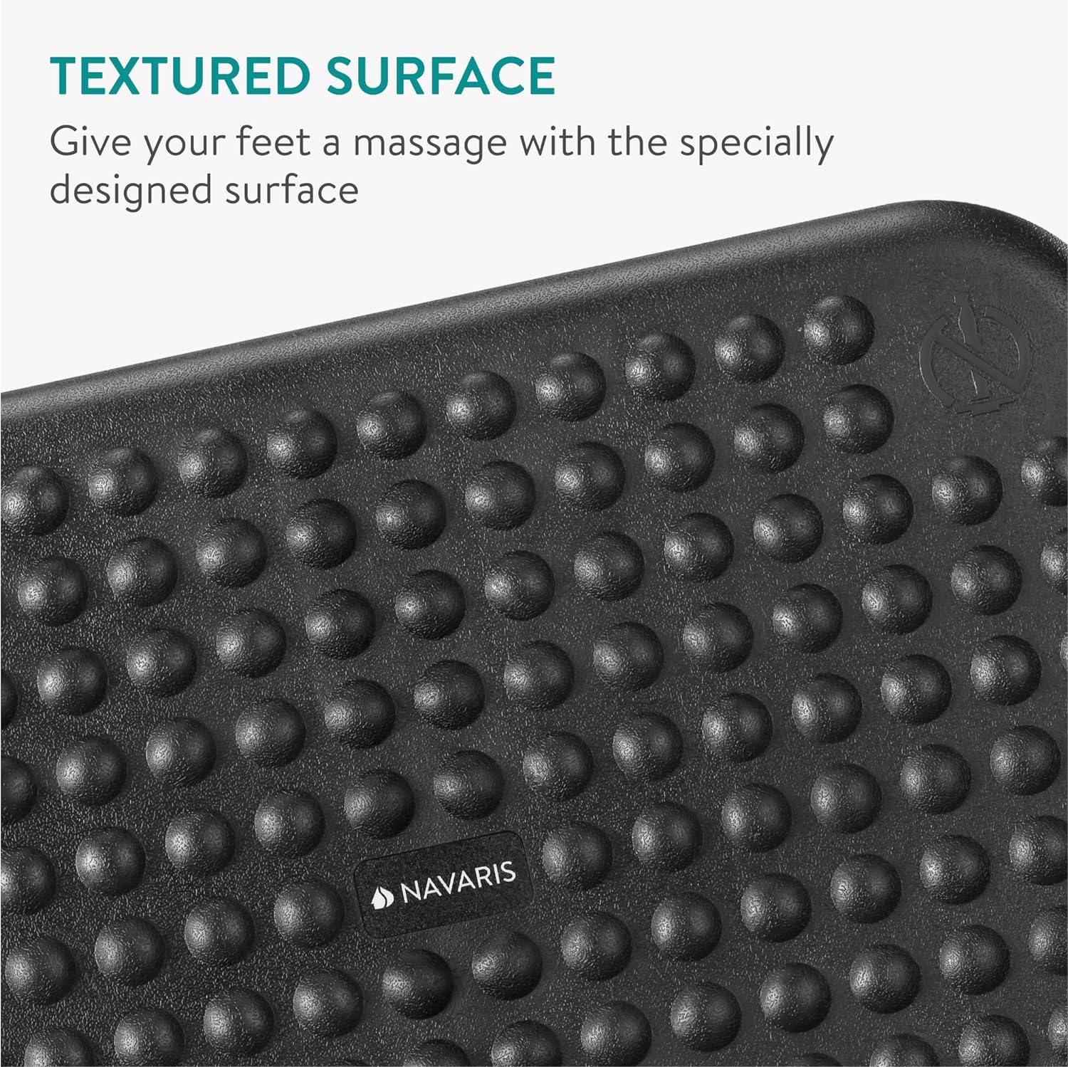 Navaris Υποπόδιο Γραφείου / Gaming - Ρυθμιζόμενο Ύψος 0-18° - Black - 61710.01