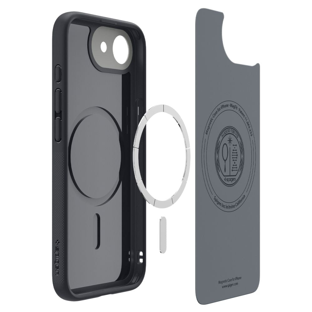 Spigen iPhone 16e - Nano Pop Mag Θήκη Σιλικόνης με MagSafe - Black Sesame