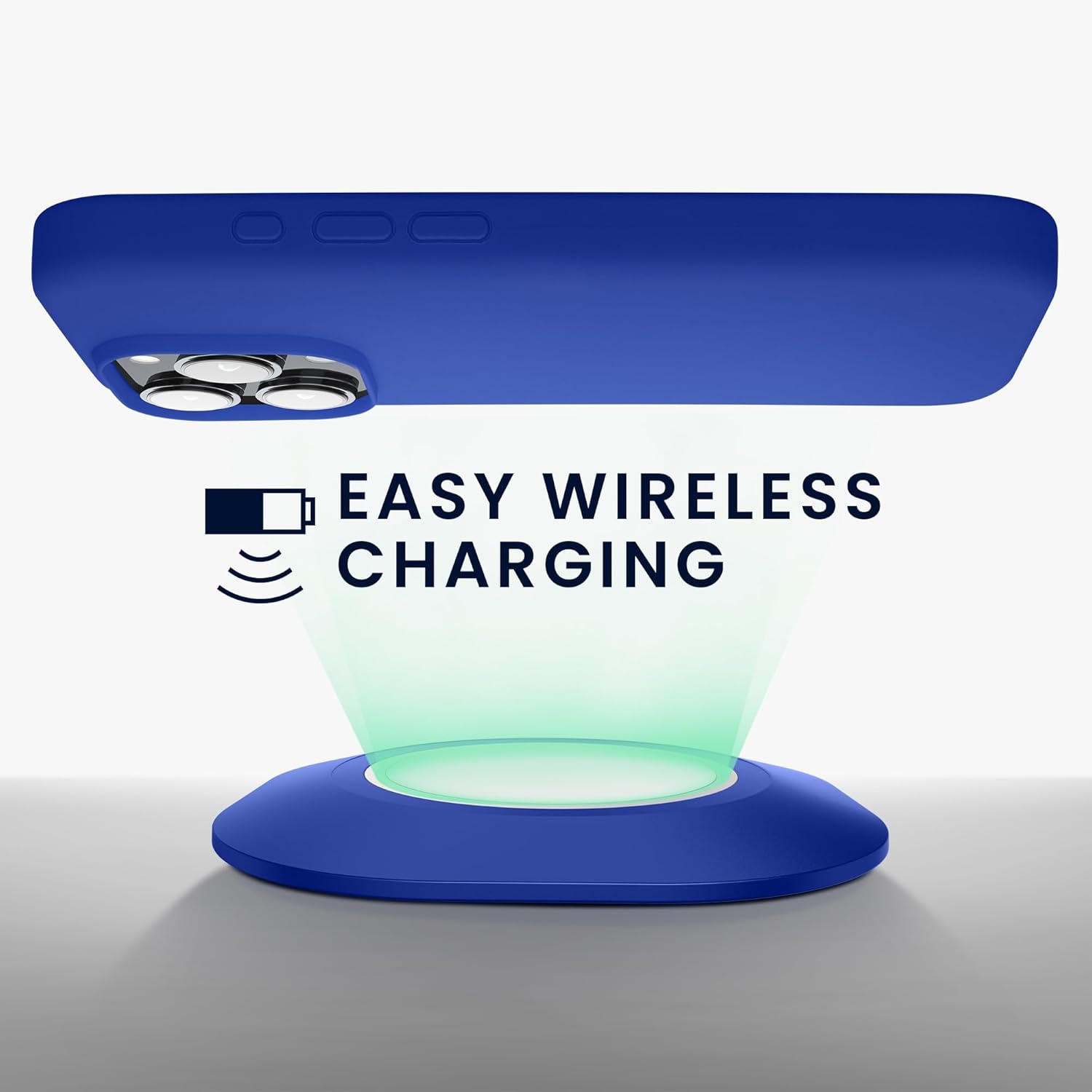 KW iPhone 16 Pro Max Θήκη Σιλικόνης Rubberized TPU - Baltic Blue