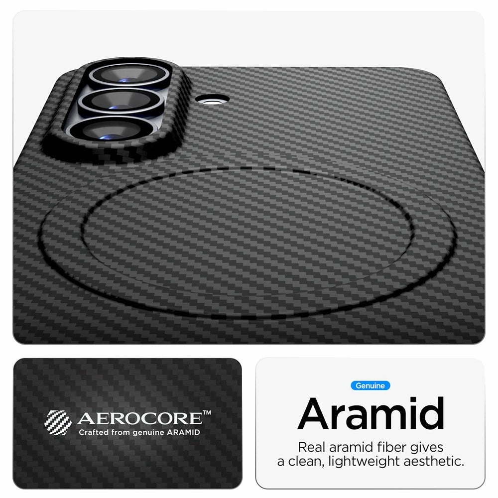 Spigen Samsung Galaxy S26 Plus - Σκληρή Θήκη Aramid Fiber με MagSafe - AirSkin Aramid Mag - Black