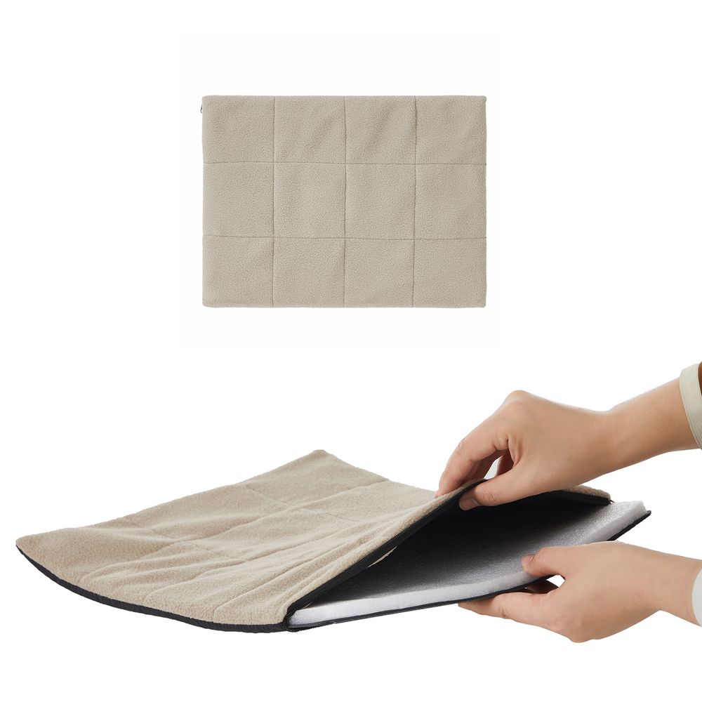 Feandrea Ανοιχτό Κάθισμα Αυτοκινήτου για Μικρόσωμους Σκύλους - Black / Beige - PBS042B01