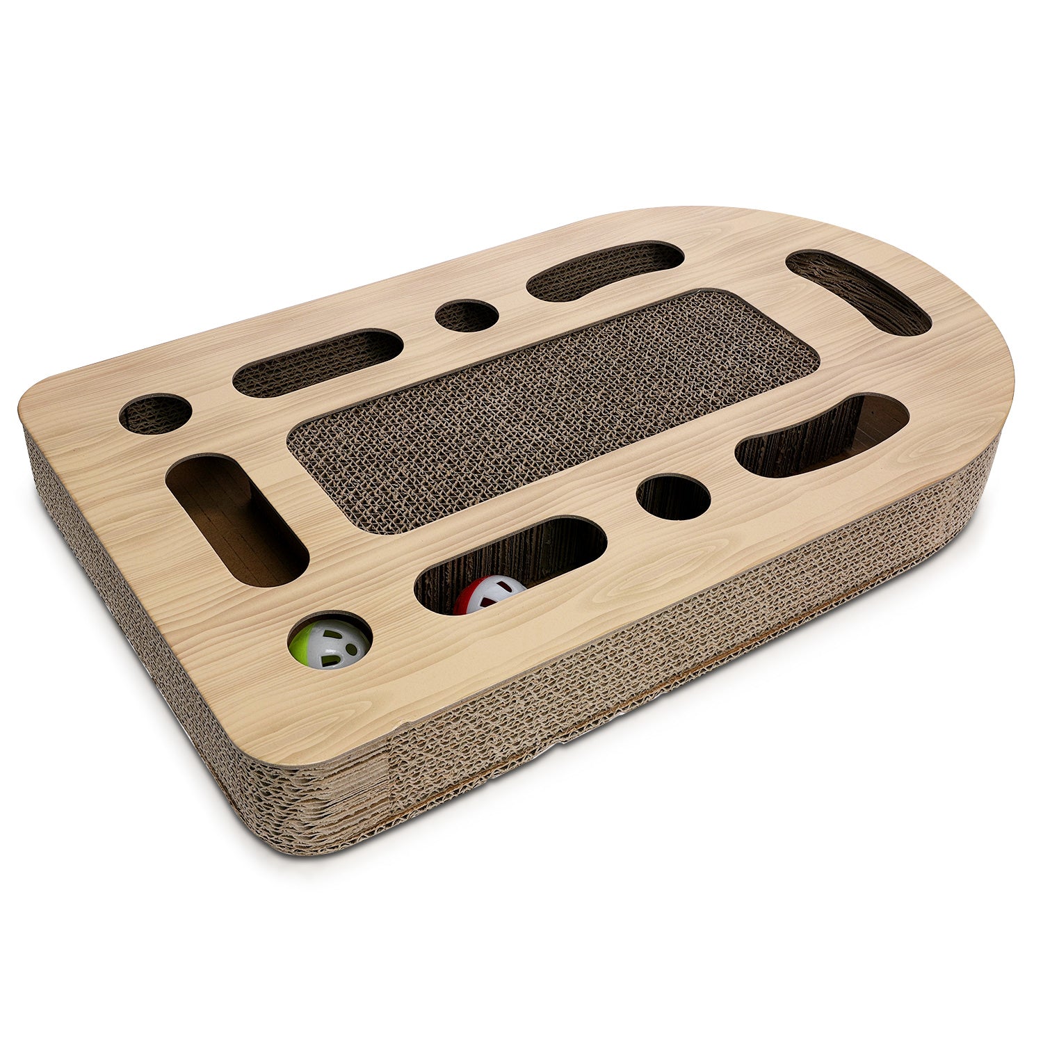 Navaris Cat Play and Scratch Board - Ονυχοδρόμιο για Γάτες - 50 x 30 x 6cm - Cardboard - 51359.01