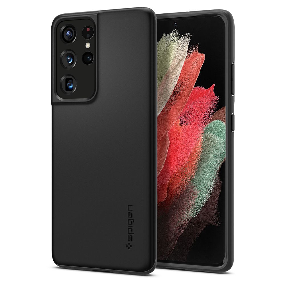 Spigen Samsung Galaxy S21 Ultra Thin Fit Σκληρή Θήκη - Black