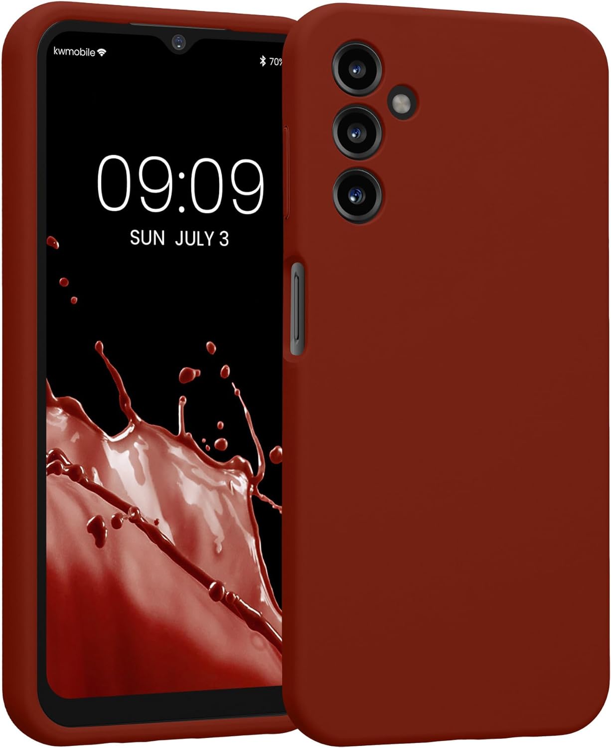 KW Samsung Galaxy A14 5G Θήκη Σιλικόνης Rubberized TPU - Spice Red