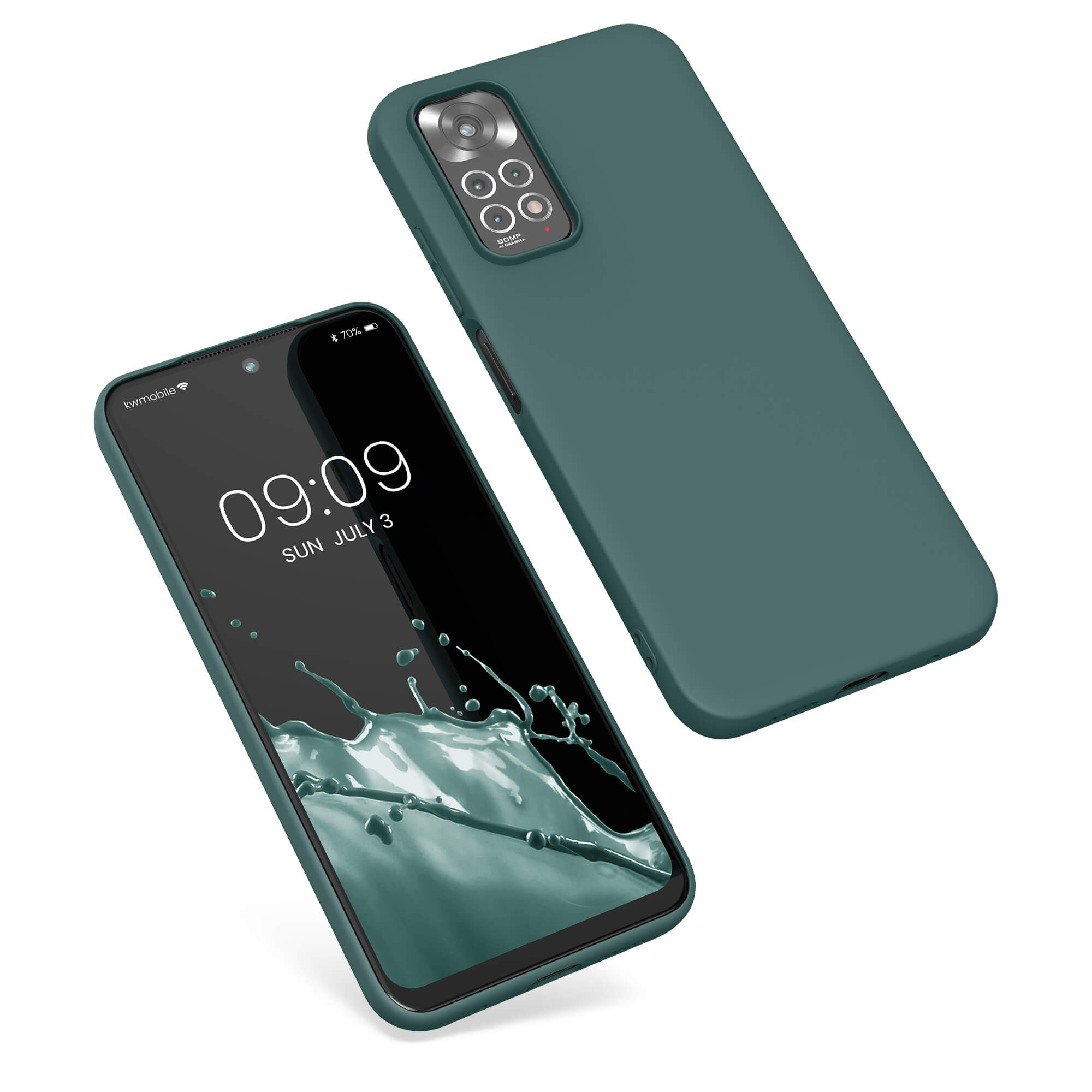KW Xiaomi Redmi Note 11 / Redmi Note 11S Θήκη Σιλικόνης TPU - Moss Green - 57368.169