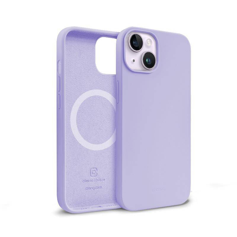 Crong iPhone 14 Plus Color Cover Magnetic - Θήκη Σιλικόνης με MagSafe - Purple
