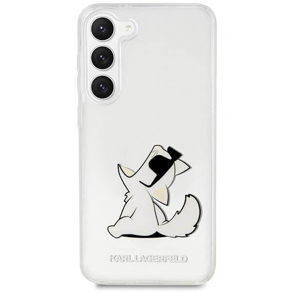 Karl Lagerfeld Samsung Galaxy S23+ - Choupette Fun Σκληρή Θήκη με Πλαίσιο Σιλικόνης - Διάφανη - KLHCS23MCFNRC