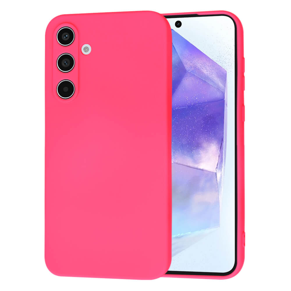 Techsuit Samsung Galaxy A55 5G SoftFlex Θήκη Σιλικόνης - Hot Pink