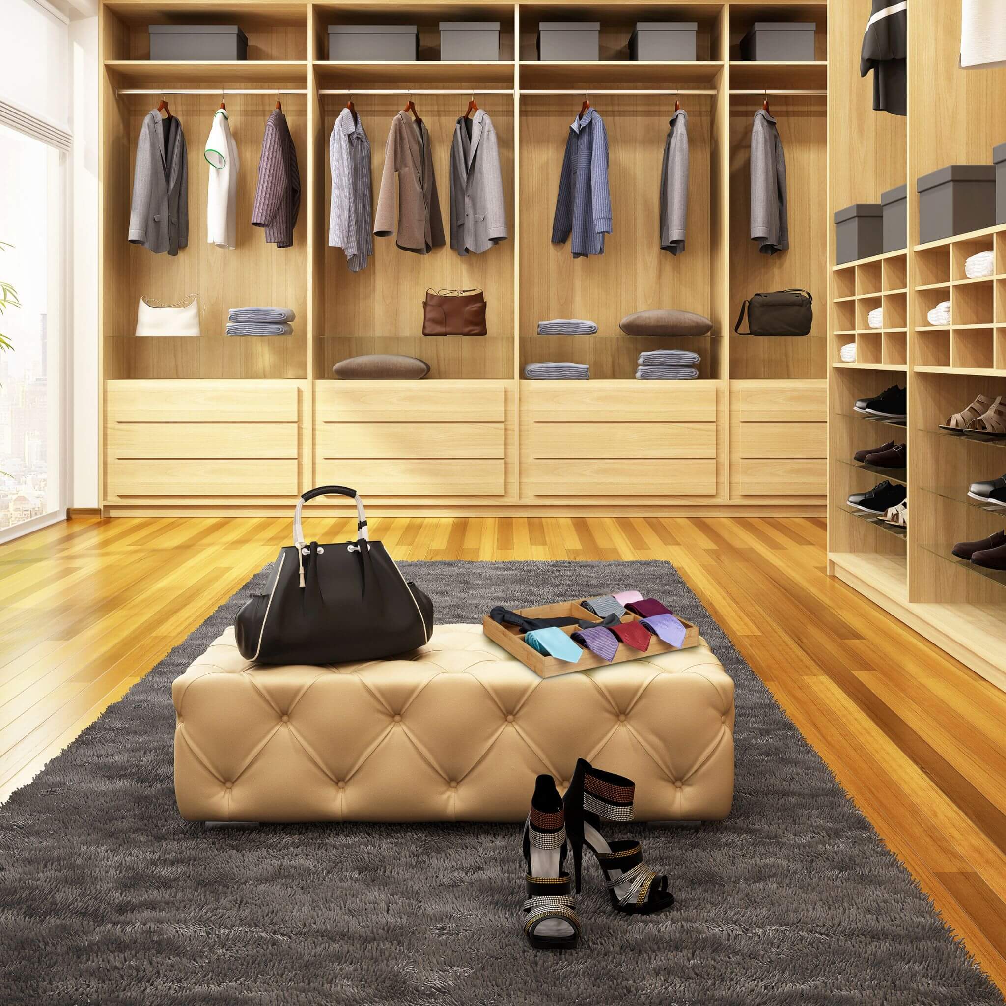 Relaxdays Ρυθμιζόμενη Ξύλινη Θήκη Συρταριού - Natural - 4052025203290