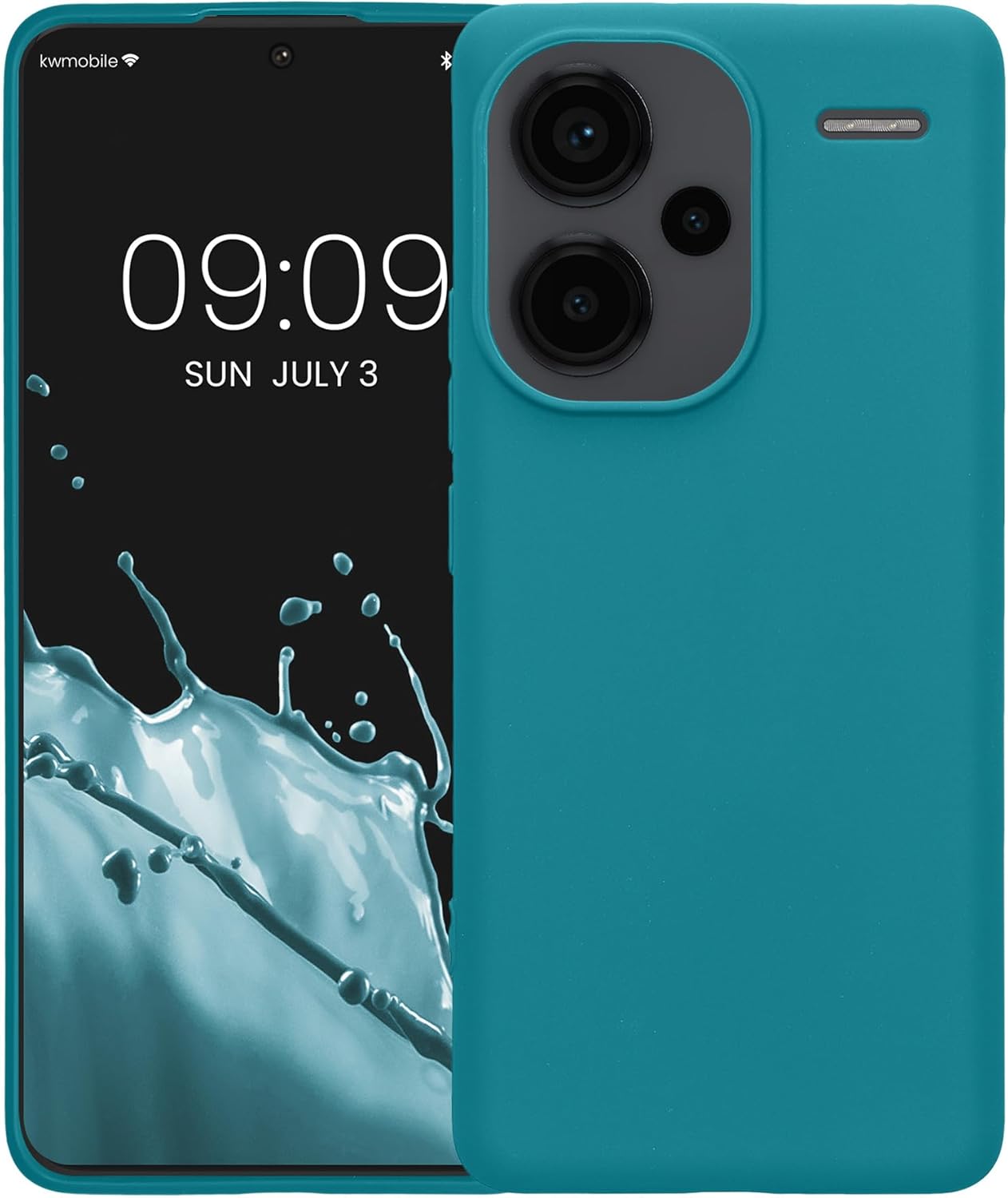 KW Xiaomi Redmi Note 13 Pro+ 5G Λεπτή Θήκη Σιλικόνης TPU - Matte Petrol