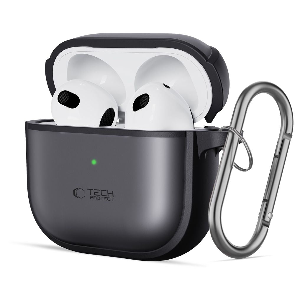 Tech-Protect AirPods 4 - Θήκη από Σκληρό Πλαστικό και Σιλικόνη - MagMat - Black