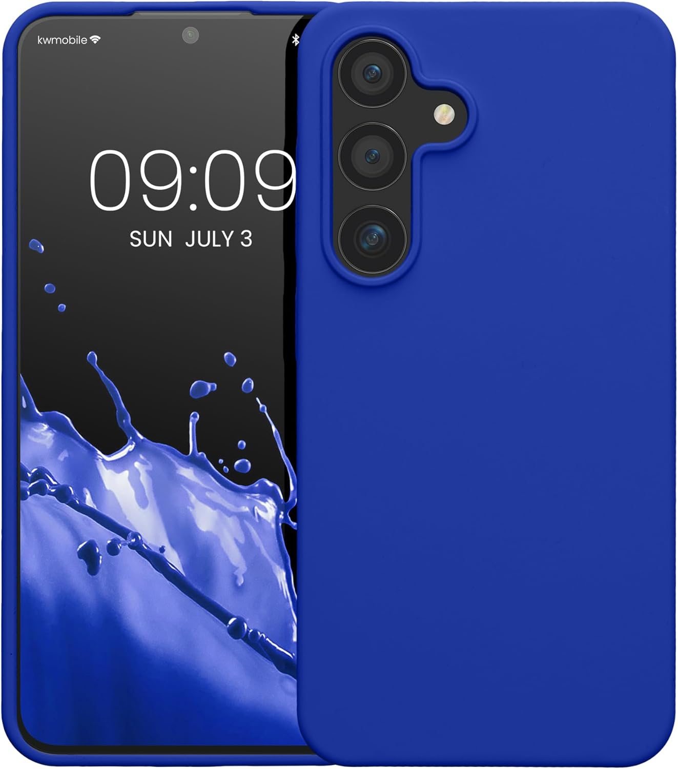 KW Samsung Galaxy S24 Θήκη Σιλικόνης Rubberized TPU - Baltic Blue